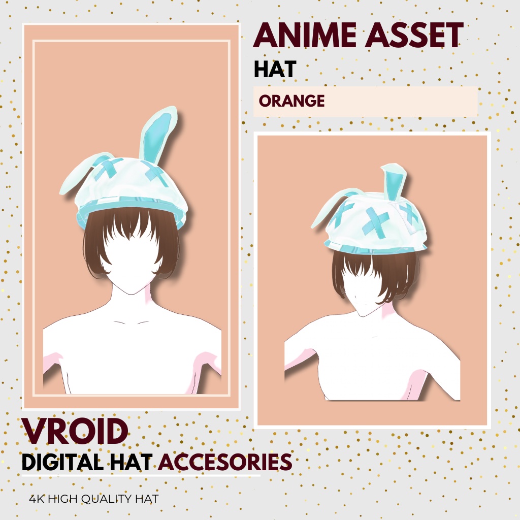 VRoid Hat Package – Bunny Style