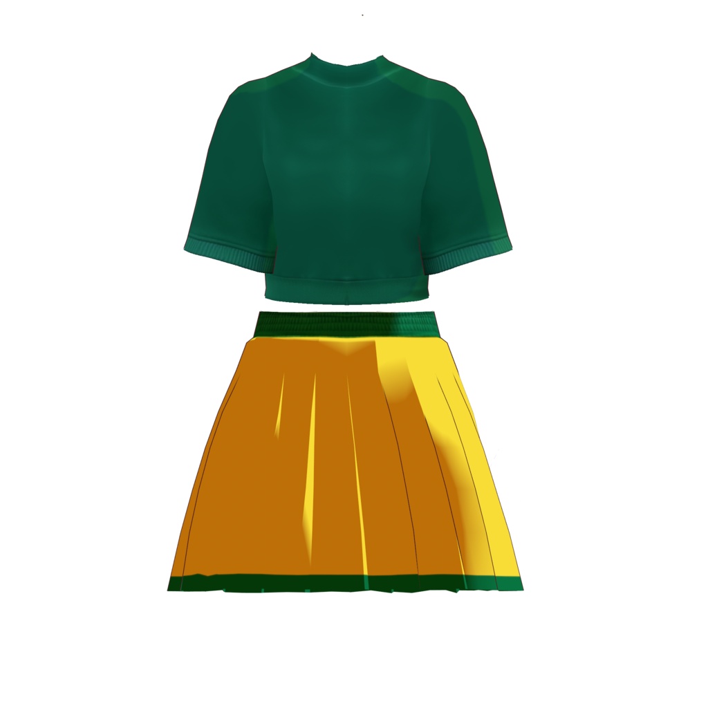 【VRoid正式版】VRoidっぽくないお肌2 垢抜けブラジルフィーバー Brazil Fever Sporty Outfit| VRoid Studio Outfit | Customitem| Vtuber Outfit | Virtual Fashion| Virtual Youtuber| Sport Outfit