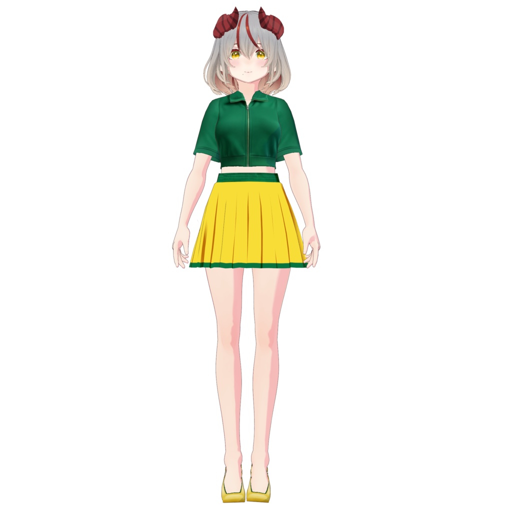 【VRoid正式版】VRoidっぽくないお肌2 垢抜けブラジルフィーバー Brazil Fever Sporty Outfit| VRoid Studio Outfit | Customitem| Vtuber Outfit | Virtual Fashion| Virtual Youtuber| Sport Outfit