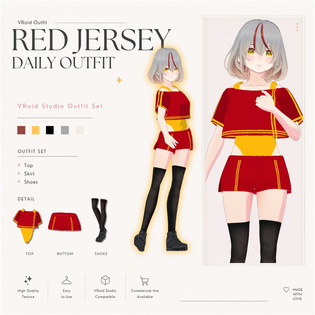 Red Jersey Daily Outfit