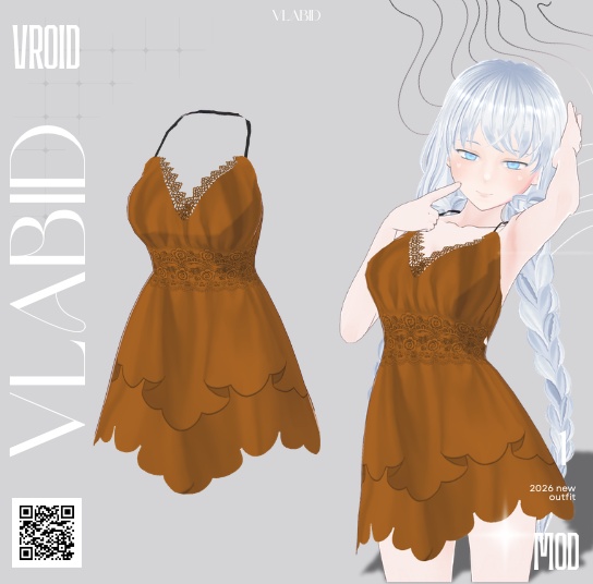 VLABID|Crimson Nocturne Dress