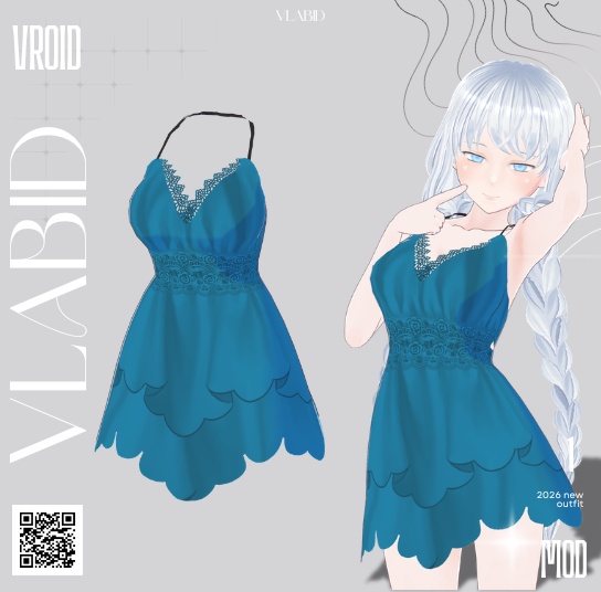 VLABID|Crimson Nocturne Dress