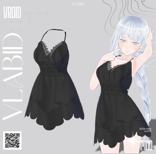 VLABID|Crimson Nocturne Dress