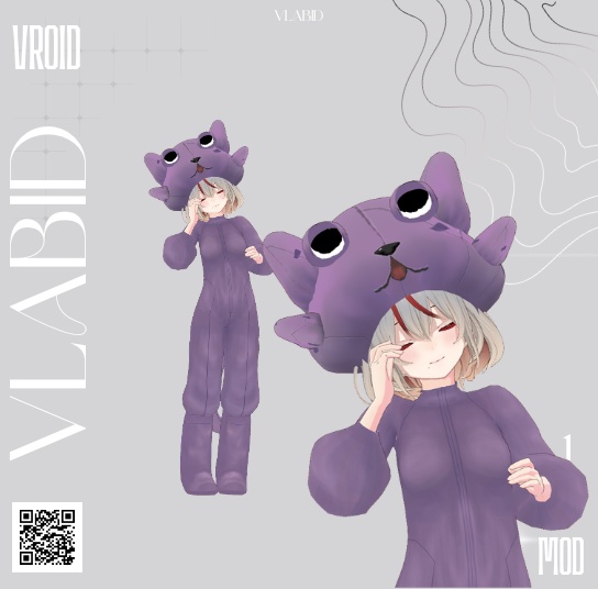 Purple Cat Kigurumi Set | パープルキャット着ぐるみセット