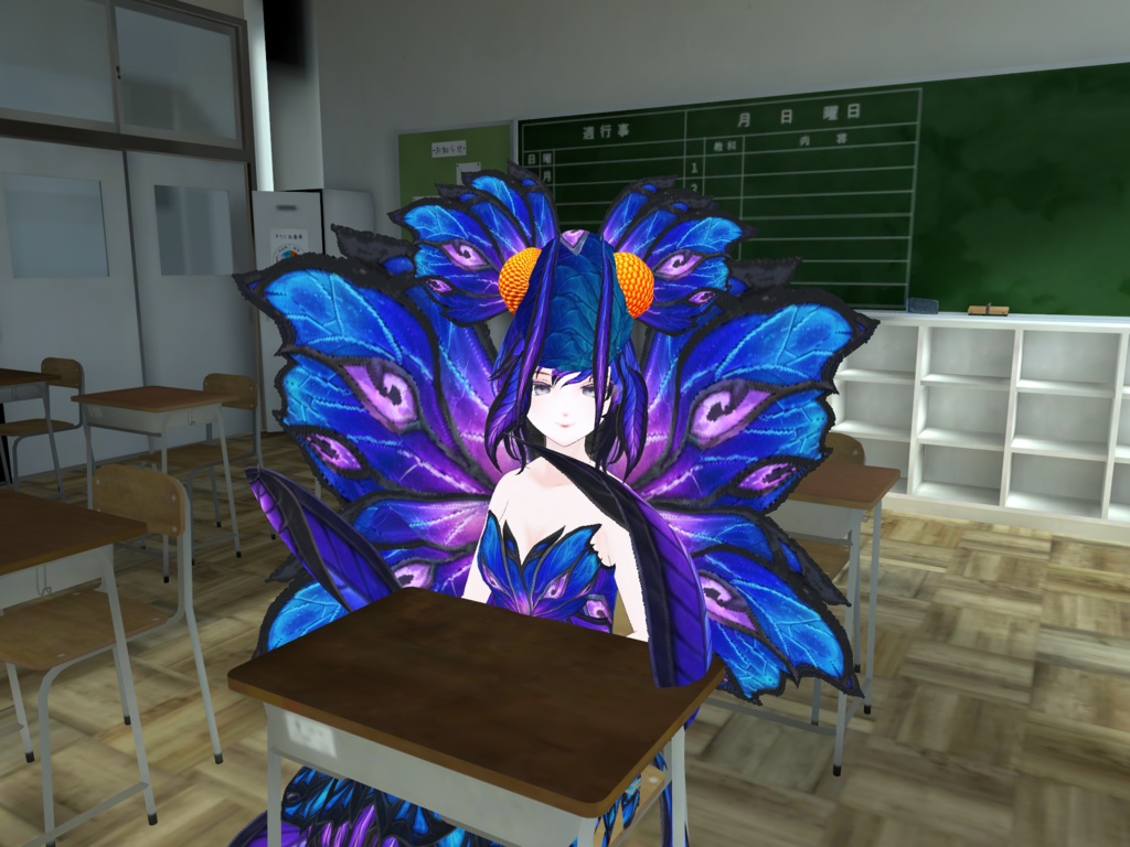 幻蝶の瞳 - Butterfly Moth VRoid Base Set | VRoid Studio用カスタムアイテム