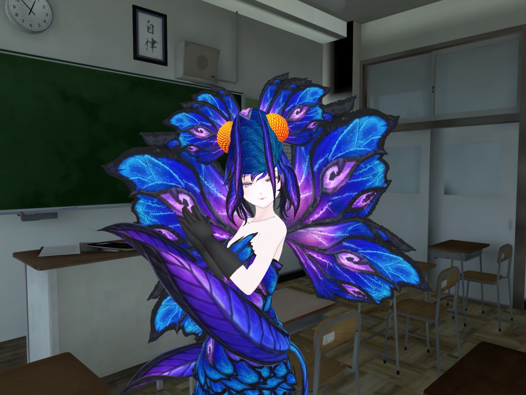 幻蝶の瞳 - Butterfly Moth VRoid Base Set | VRoid Studio用カスタムアイテム