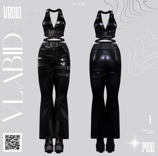 Cyber Outfit Set| VRoid Outfit| VRoid Texture| Customitem
