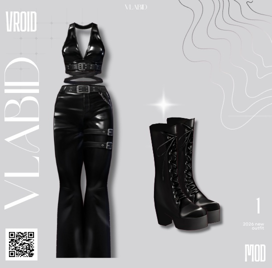 Cyber Outfit Set| VRoid Outfit| VRoid Texture| Customitem