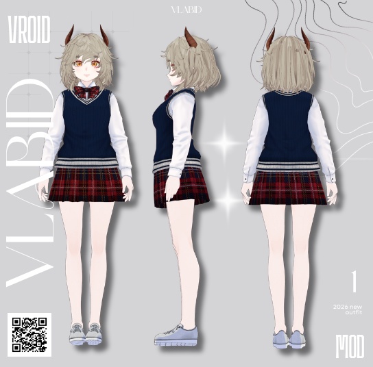 Formal Dress Uniform Outfit Texture VRoid Studio VRoid Texture Uniform VRoid Clothes Kawaii Custom VRoid Clothing VTuber 3D Clothing