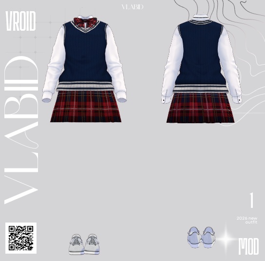 Formal Dress Uniform Outfit Texture VRoid Studio VRoid Texture Uniform VRoid Clothes Kawaii Custom VRoid Clothing VTuber 3D Clothing