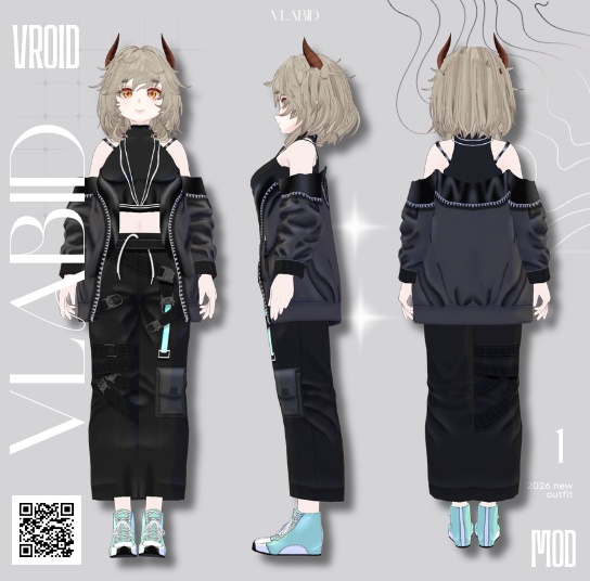 Cyber suit Girl VRoid VRoid Studio VRoid Clothes VRoid Hub VRoid Texture Customitem VTuber Clothing Virtual Youtuber