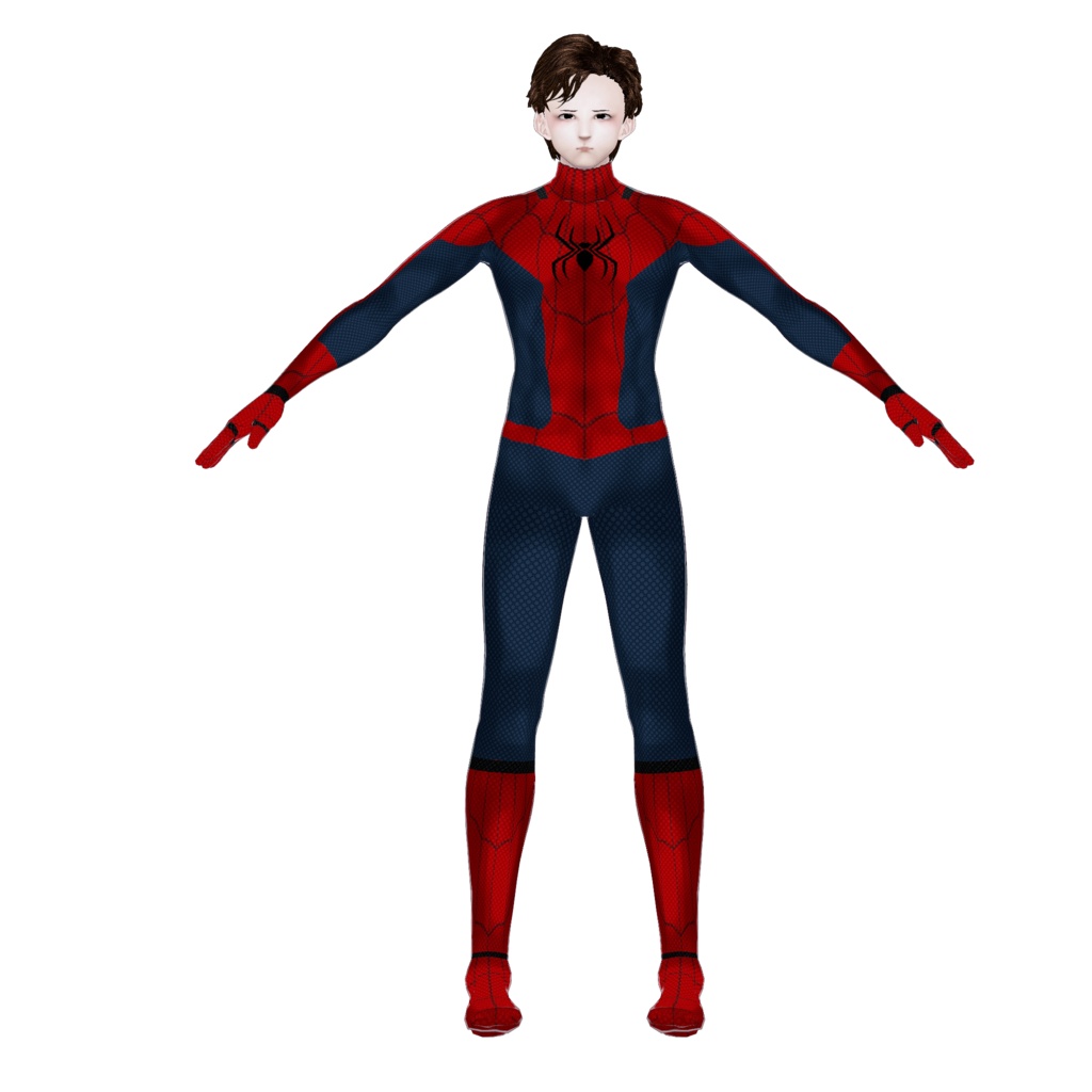 custom vroid clothes WEB hero Inspired Suit vtuber fanart suit