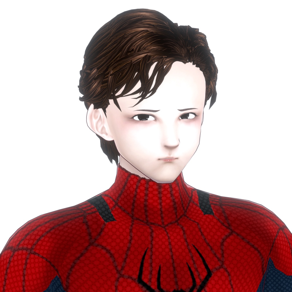 custom vroid clothes WEB hero Inspired Suit vtuber fanart suit