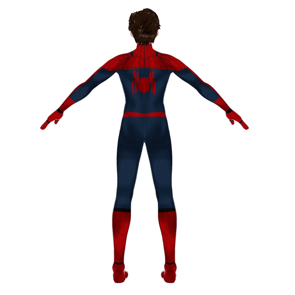 custom vroid clothes WEB hero Inspired Suit vtuber fanart suit