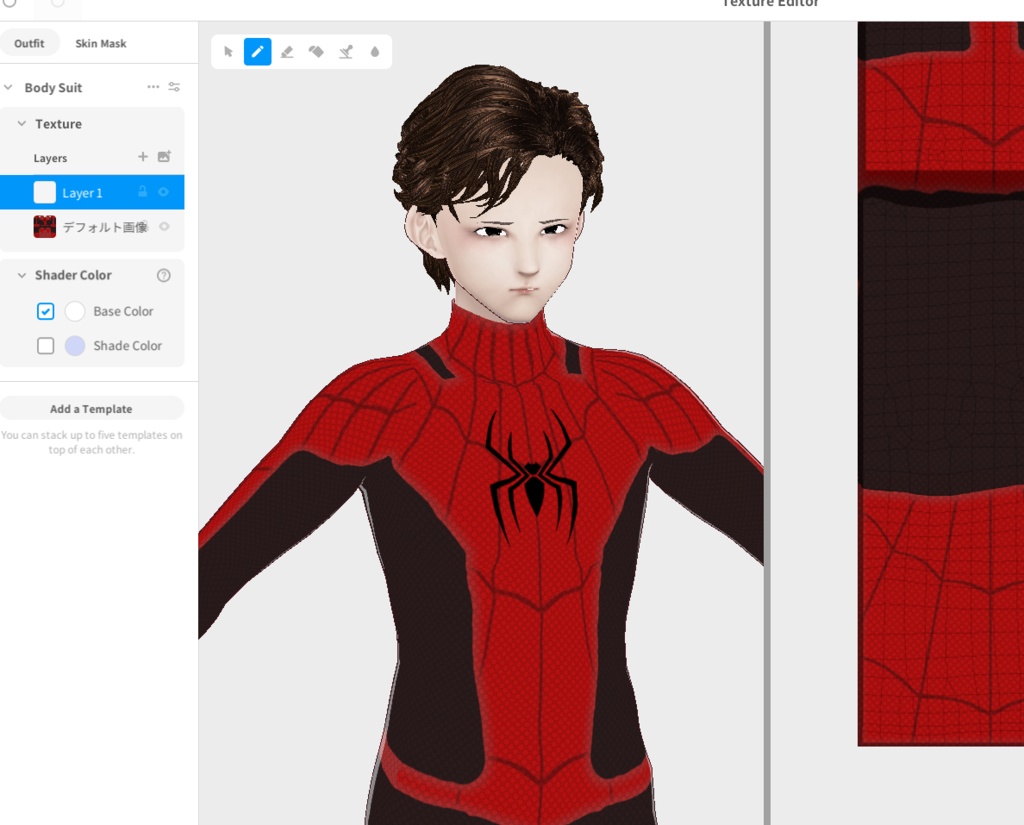 custom vroid clothes WEB hero Inspired Suit vtuber fanart suit