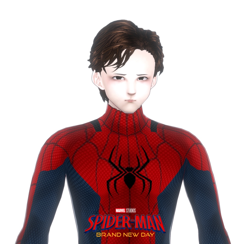 custom vroid clothes WEB hero Inspired Suit vtuber fanart suit
