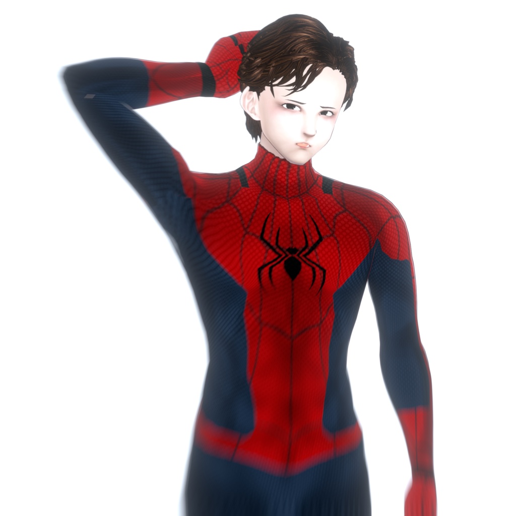 custom vroid clothes WEB hero Inspired Suit vtuber fanart suit