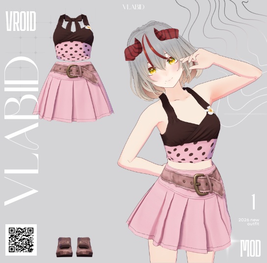VRoid Clothes| VRoid Costume| VRoid Texture| Daily Outfit| VTuber Assets| Customitem| Cosplay Outfit| Virtual Youtuber| Kawaii Cute Outfit