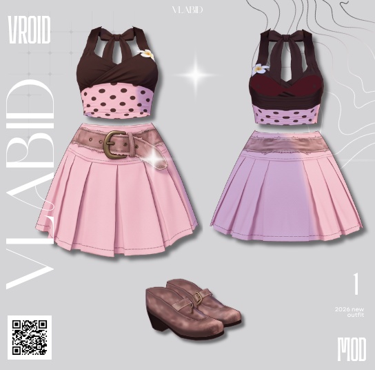 VRoid Clothes| VRoid Costume| VRoid Texture| Daily Outfit| VTuber Assets| Customitem| Cosplay Outfit| Virtual Youtuber| Kawaii Cute Outfit