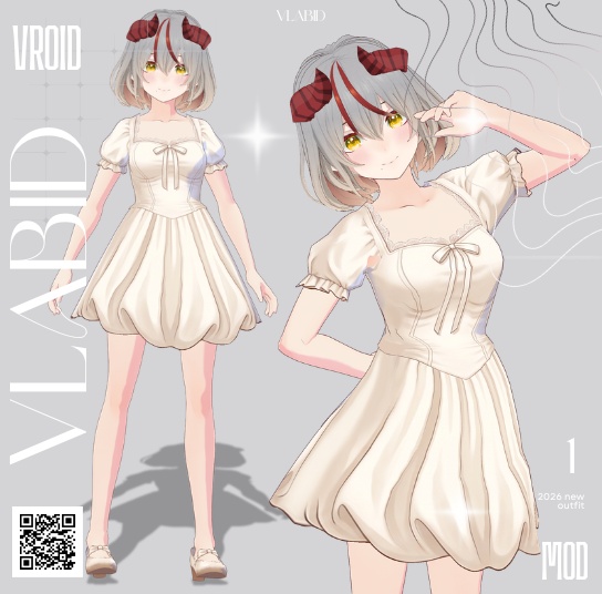 VRoid Clothes VRoid Costume Daily Outfit VRoid Customitems Kawaii Outfit Dress Cute Outfit Dress Cosplay 