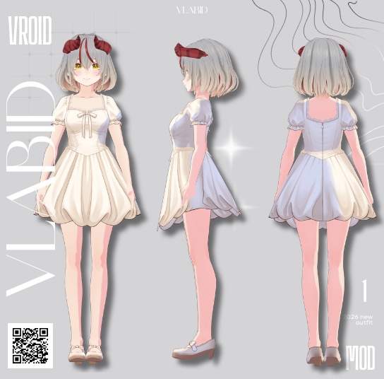 VRoid Clothes VRoid Costume Daily Outfit VRoid Customitems Kawaii Outfit Dress Cute Outfit Dress Cosplay