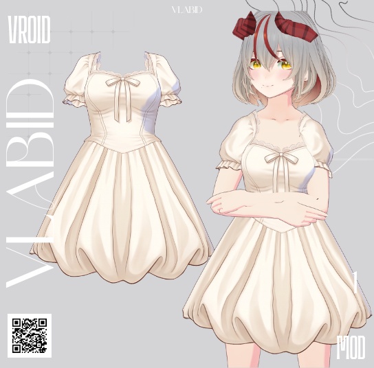 VRoid Clothes VRoid Costume Daily Outfit VRoid Customitems Kawaii Outfit Dress Cute Outfit Dress Cosplay