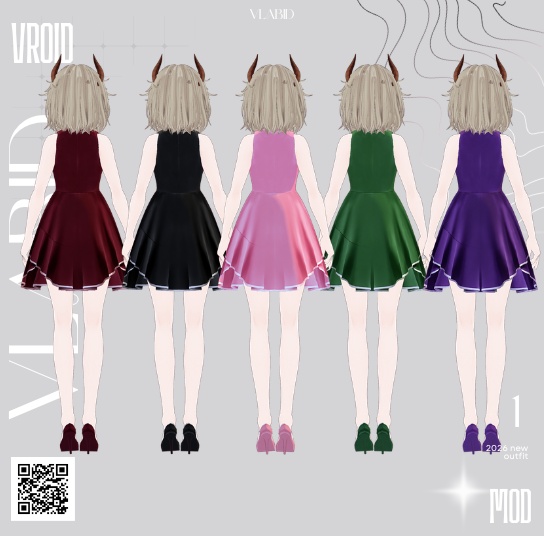 Daily Outfit VRoid VRoid Studio VRoid Clothes VRoid Costume VRChat VRoid Outfit VRRoid Costume VRoid Cosplay Customitem VTuber Asset VTuber Streaming VRM