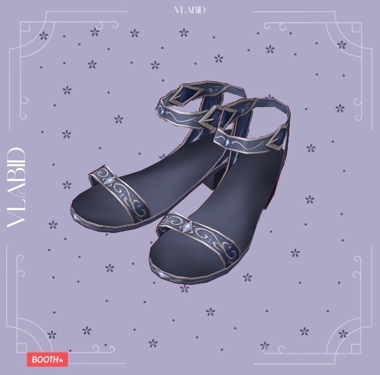 Elf Fairy Sandals | VRoid Shoes | Fantasy VTuber | 4 Shoes Bundle | Custom Item
