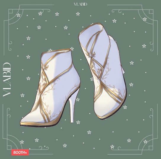 Fairy Wizard Shoes | VRoid Shoes | 4 Skin Pack | VRoid Studio Custom Item