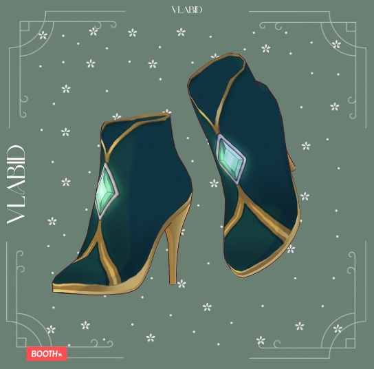 Fairy Wizard Shoes | VRoid Shoes | 4 Skin Pack | VRoid Studio Custom Item