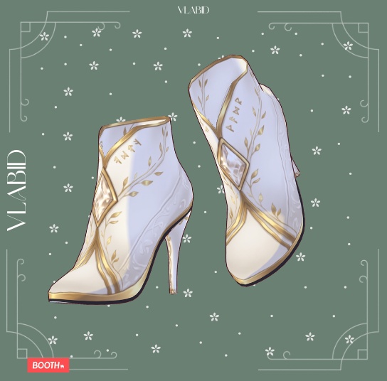 Fairy Wizard Shoes | VRoid Shoes | 4 Skin Pack | VRoid Studio Custom Item