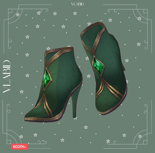 Fairy Wizard Shoes | VRoid Shoes | 4 Skin Pack | VRoid Studio Custom Item