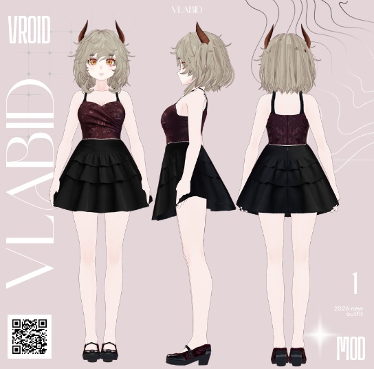 Daily Outfit VRoid Clothes VRoid Studio Outfit VRoid Customitem VRoid Costume VRM VTuber Asset VRoid Texture VRM VRoid Dress VTuber Outfit