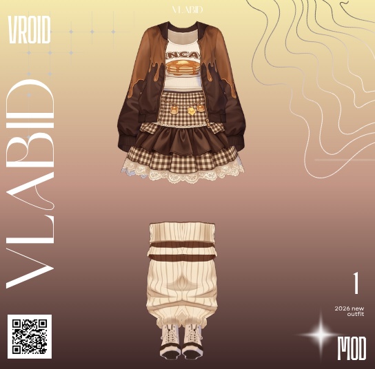 Daily Outfit Cute Outfit Kawaii Outfit VRoid Costume Customitem VRoid Texture VTuber Asset VTuber Outfit Custom Outfit VRoid Dress VRoid Studio VRoid Clothes