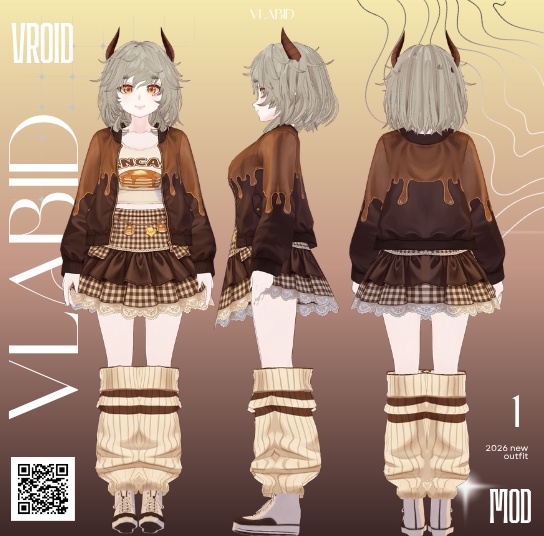 Daily Outfit Cute Outfit Kawaii Outfit VRoid Costume Customitem VRoid Texture VTuber Asset VTuber Outfit Custom Outfit VRoid Dress VRoid Studio VRoid Clothes