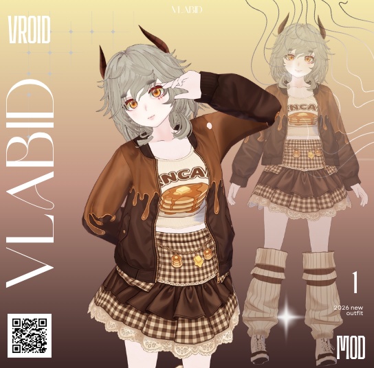 Daily Outfit Cute Outfit Kawaii Outfit VRoid Costume Customitem VRoid Texture VTuber Asset VTuber Outfit Custom Outfit VRoid Dress VRoid Studio VRoid Clothes 