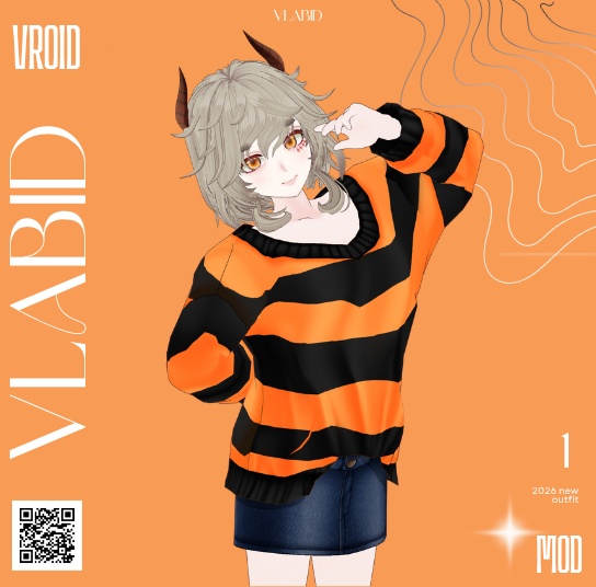 Casual Halloween Clothes VRoid Studio Customitem VRoid Costume Halloween Dress VRoid Halloween Cute VRoid Texture Fashion VRM VTuber Asset Hallowen Kawaii Casual Outfit Clothes Dress