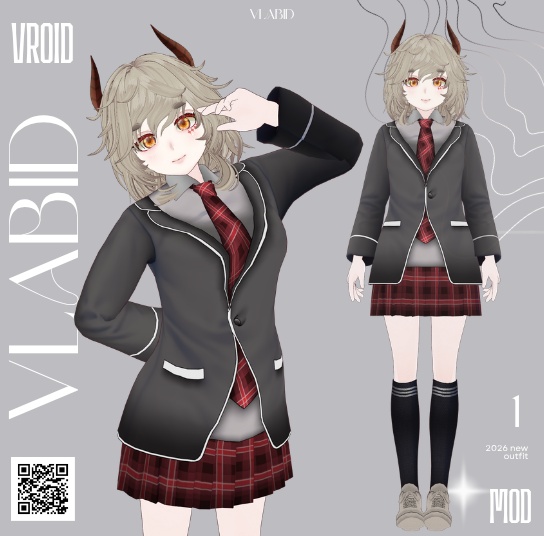 Formal Dress Uniform Outfit Texture VRoid Studio VRoid Texture Uniform VRoid Clothes Kawaii Custom VRoid Clothing VTuber 3D Clothing