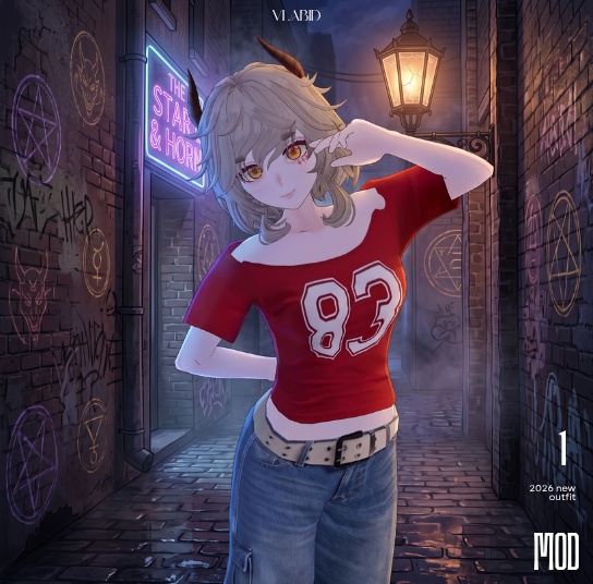 Casual Outfit 3D Clothing VRoid VRoid Clothes VRoid Studio Y2K Street Fashion VRoid Texture Customitem VTuber VRoid Costume