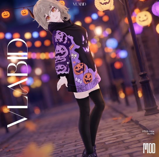 Halloween Hoodie Outfit|ハロウィン パーカー 衣装|VRoid Custom Item