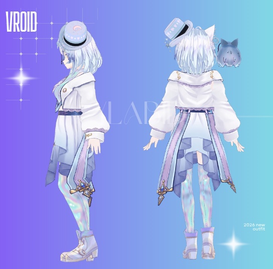 Fantasy Cat VTuber — Premium Live 3D Avatar | VRM + VRoid | Rigged & Ready to Stream