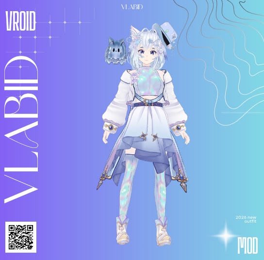 Fantasy Cat VTuber — Premium Live 3D Avatar | VRM + VRoid | Rigged & Ready to Stream