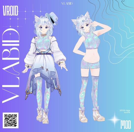 Fantasy Cat VTuber — Premium Live 3D Avatar | VRM + VRoid | Rigged & Ready to Stream