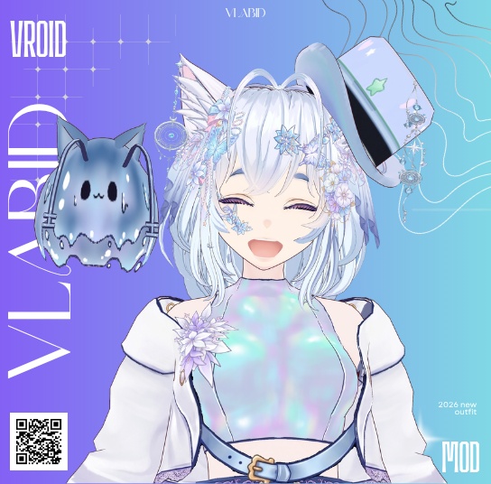 Fantasy Cat VTuber — Premium Live 3D Avatar | VRM + VRoid | Rigged & Ready to Stream