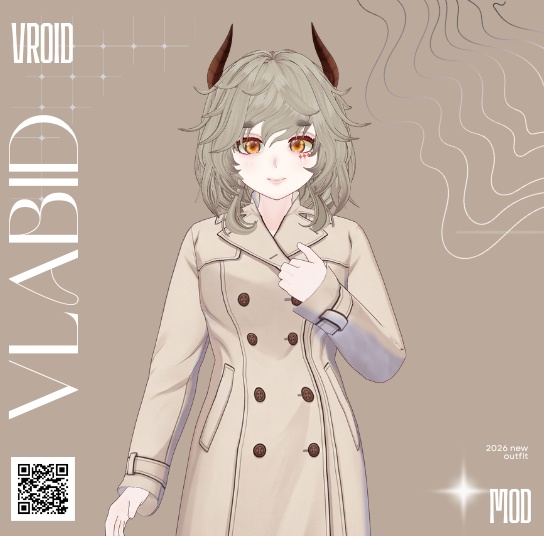 Parisian Outfit Winter Coat Outfit VRoid Studio VRoid Clothes Customitem VRoid Costume Winter VRChat Outfit Outfit Kawaii Outfit VTuber Asset VRoid Texture Cute Outfit Vintage Outfit