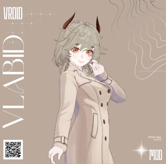 Parisian Outfit Winter Coat Outfit VRoid Studio VRoid Clothes Customitem VRoid Costume Winter VRChat Outfit Outfit Kawaii Outfit VTuber Asset VRoid Texture Cute Outfit Vintage Outfit