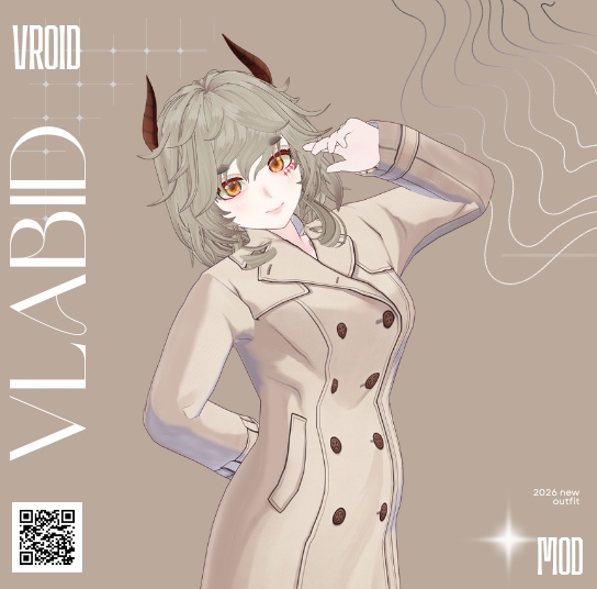 Parisian Outfit Winter Coat Outfit VRoid Studio VRoid Clothes Customitem VRoid Costume Winter VRChat Outfit Outfit Kawaii Outfit VTuber Asset VRoid Texture Cute Outfit Vintage Outfit