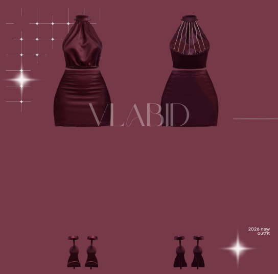 VRoid Party Dress VRoid Texture Elegant Dress Night Fashion VTuber Fashion Customtems VRChat Outfit VRoid Studio VRM Asset VRoid Texture VTuber Asset VRoid Studio