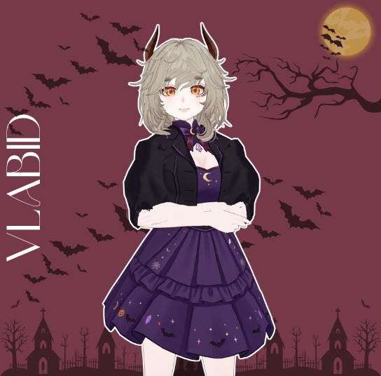 VRoid Clothes Halloween CustomItem Witch Outfit Halloween Outfit VRoid Texture Gothic Dress Kawaii Outfit VTuber Fashion VRoid Studio VRM Asset Fantasy Outfit VRoid Cosplay VRoid Costume