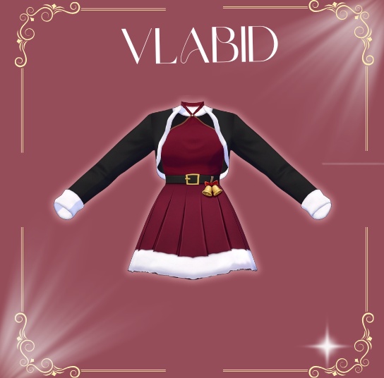 VLABID — Christmas Collection 2026 Christmas Wonderland 3 Outfit Pack VRoid Studio VRoid Christmas VRoid Clothes VRoid Costume VRoid Texture Customitem VRoid Christmas Kawaii Outfit Cute